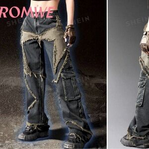 Jeans with Star Design